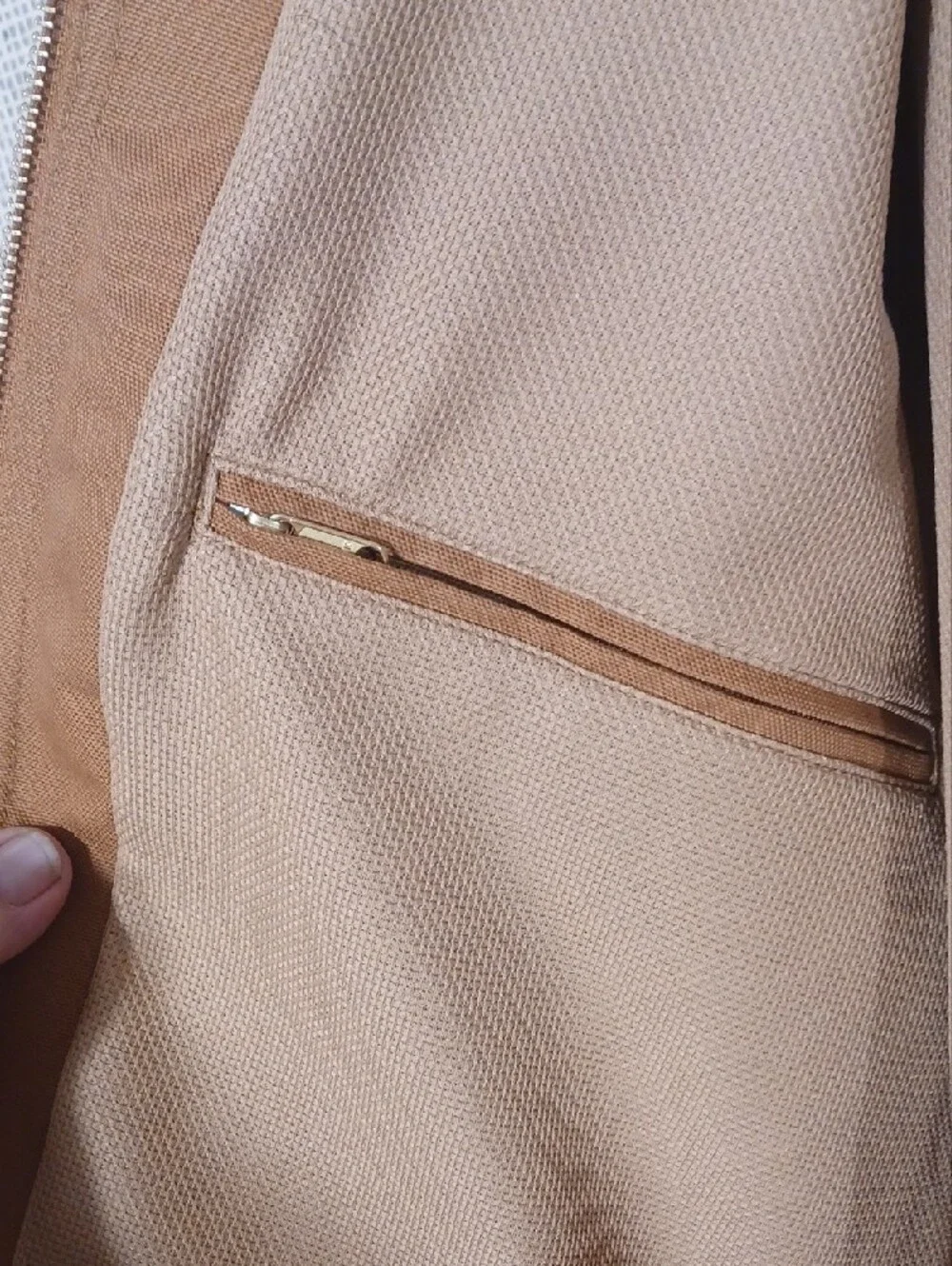 Carhartt Tan Hooded Work Jacket